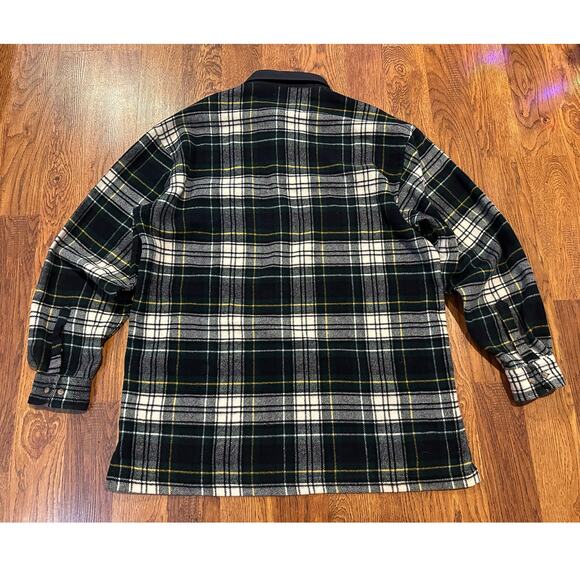 Faconnable Men’s Vintage Wool Blend Plaid Collared Pullover Sweater Blue Large - Picture 2 of 11